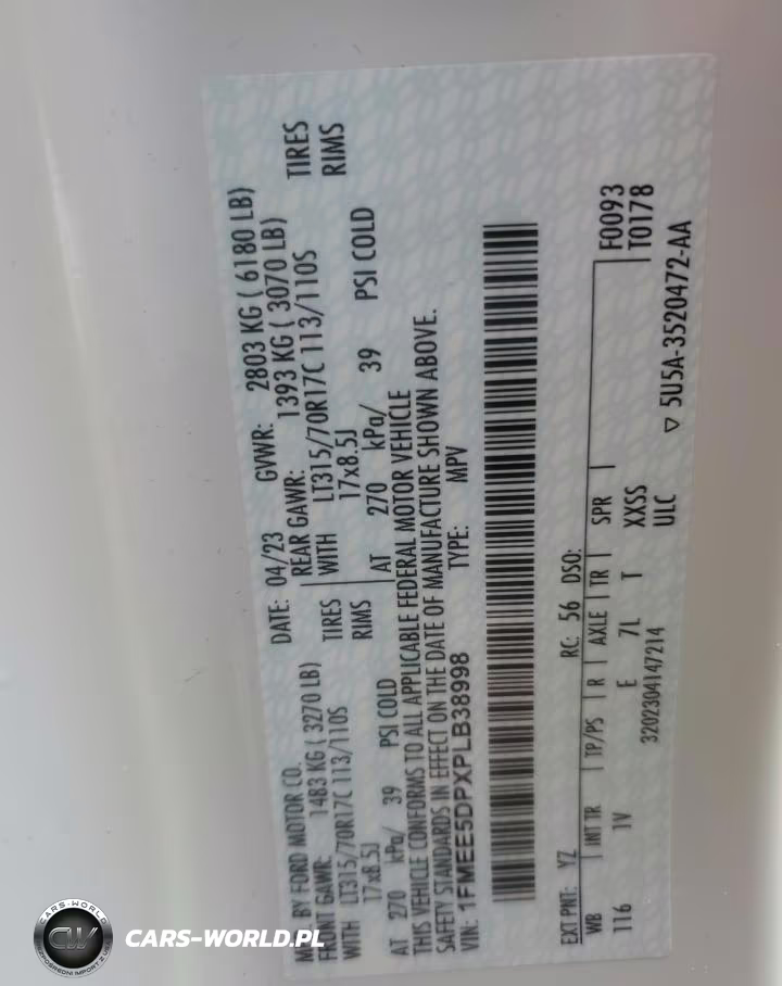 2023 Ford Bronco Base VIN:1FMEE5DPXPLB38998 - 13