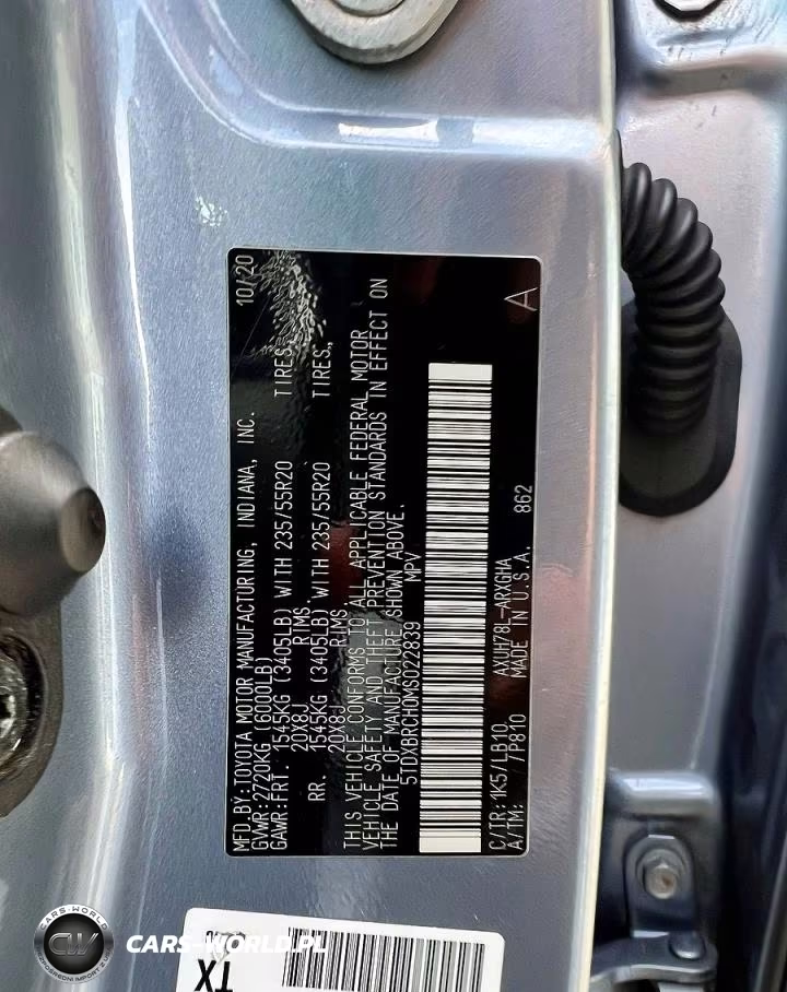 2021 Toyota Highlander Hybrid Limited VIN:5TDXBRCH0MS022839 - 10