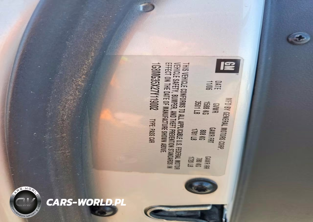 2007 Saturn Sky Redline VIN:1G8MG35X27Y119002 - 13