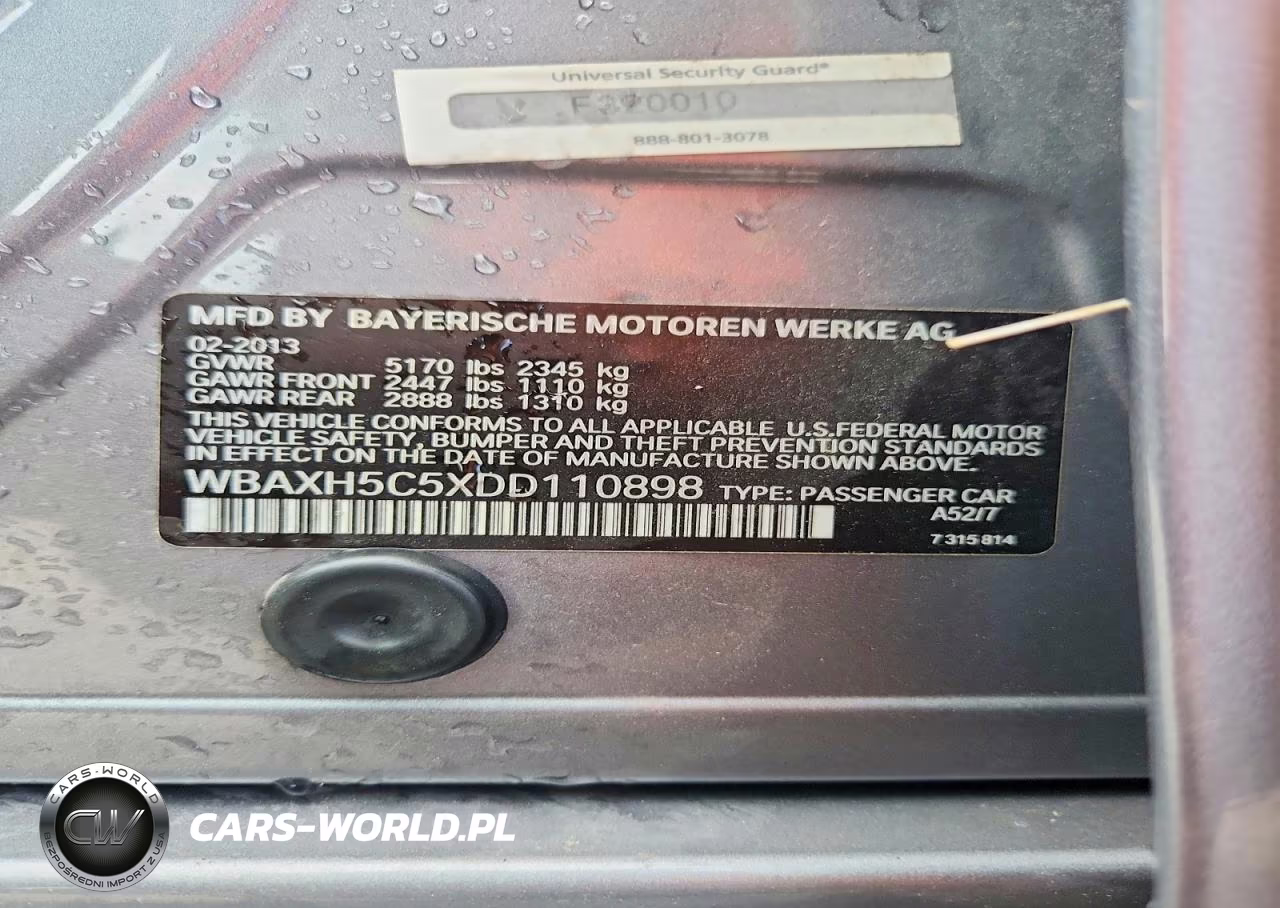 2013 BMW 528 Xi VIN:WBAXH5C5XDD110898 - 12