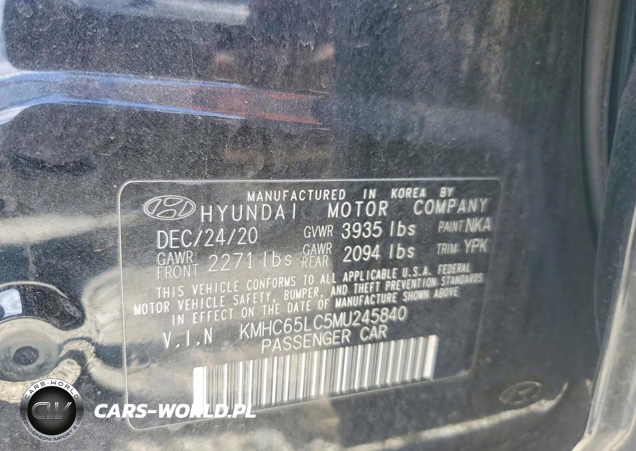 2021 Hyundai Ioniq Hybrid Blue VIN:KMHC65LC5MU245840 - 12