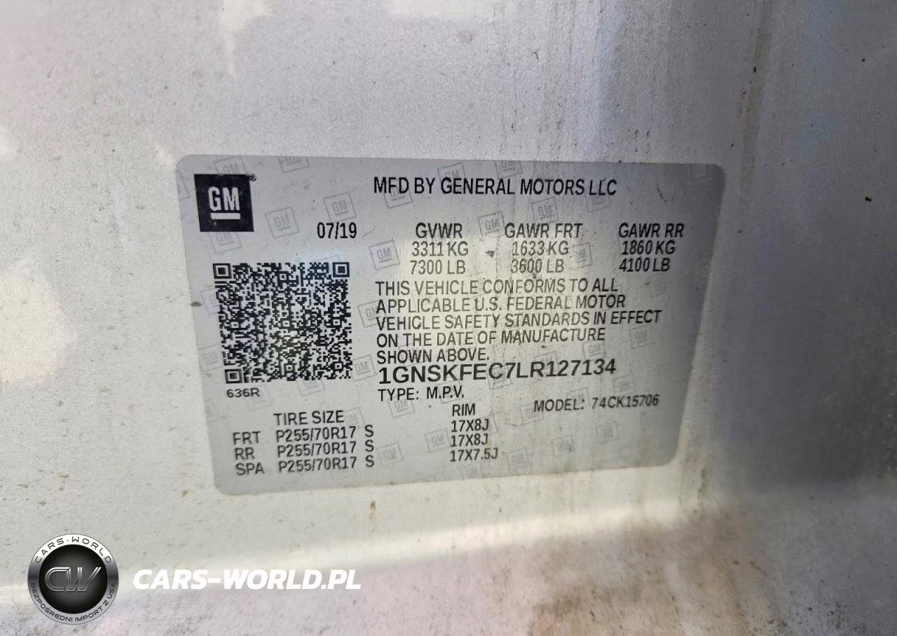 2020 Chevrolet Tahoe 4Wd Commercial Fleet VIN:1GNSKFEC7LR127134 - 13