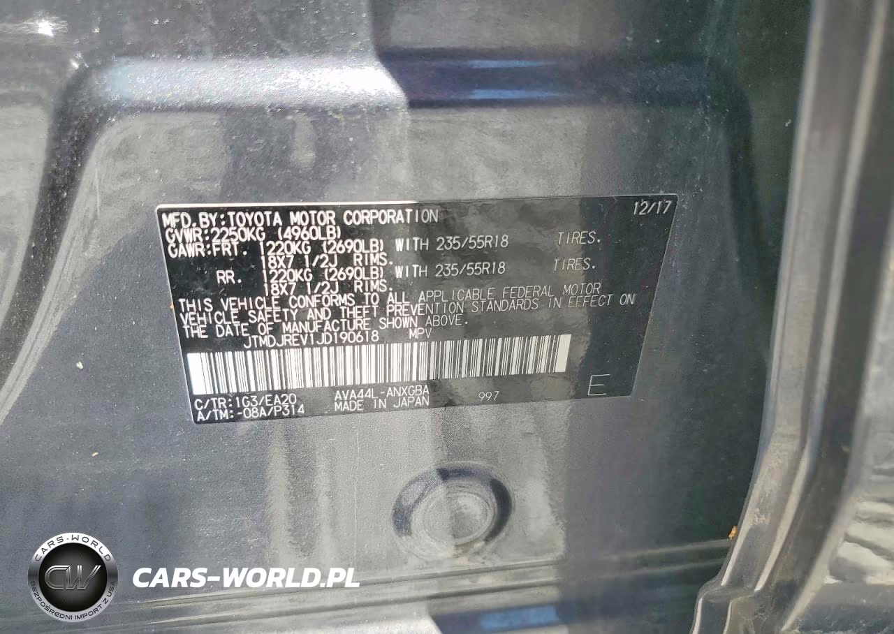 2018 Toyota Rav4 Hybrid Limited VIN:JTMDJREV1JD190618 - 13