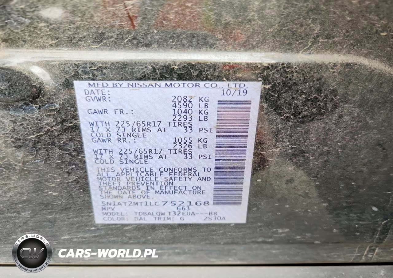 2020 Nissan Rogue Sv VIN:5N1AT2MT1LC752168 - 12