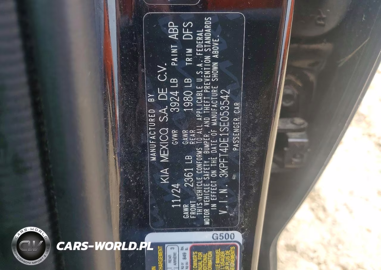 2025 Kia K4 Lxs VIN:3KPFT4DE1SE053542 - 12