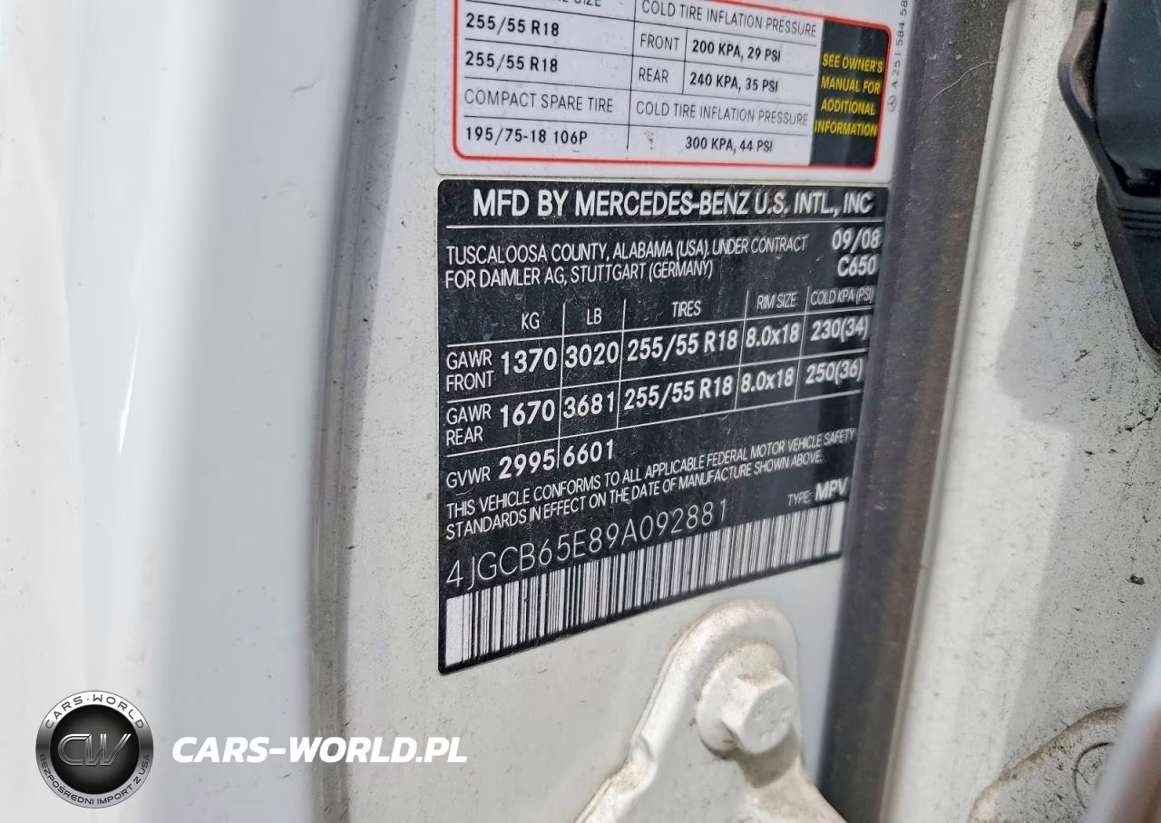 2009 Mercedes-Benz R 350 4Matic VIN:4JGCB65E89A092881 - 13