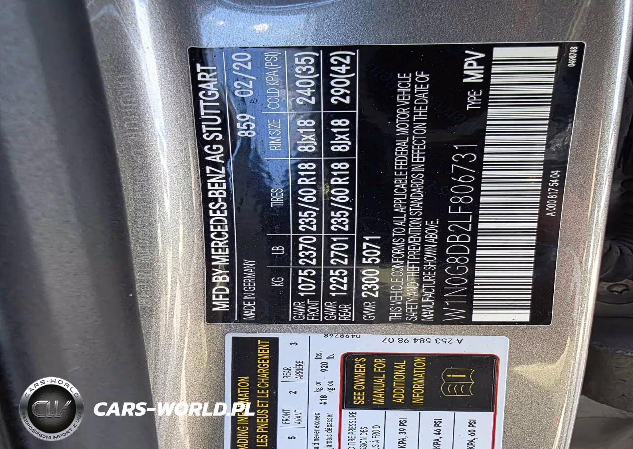 2020 Mercedes-Benz Glc 300 VIN:W1N0G8DB2LF806731 - 10