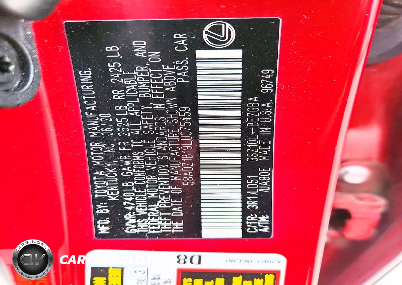 2020 Lexus Es 350 VIN:58ADZ1B19LU075459 - 13