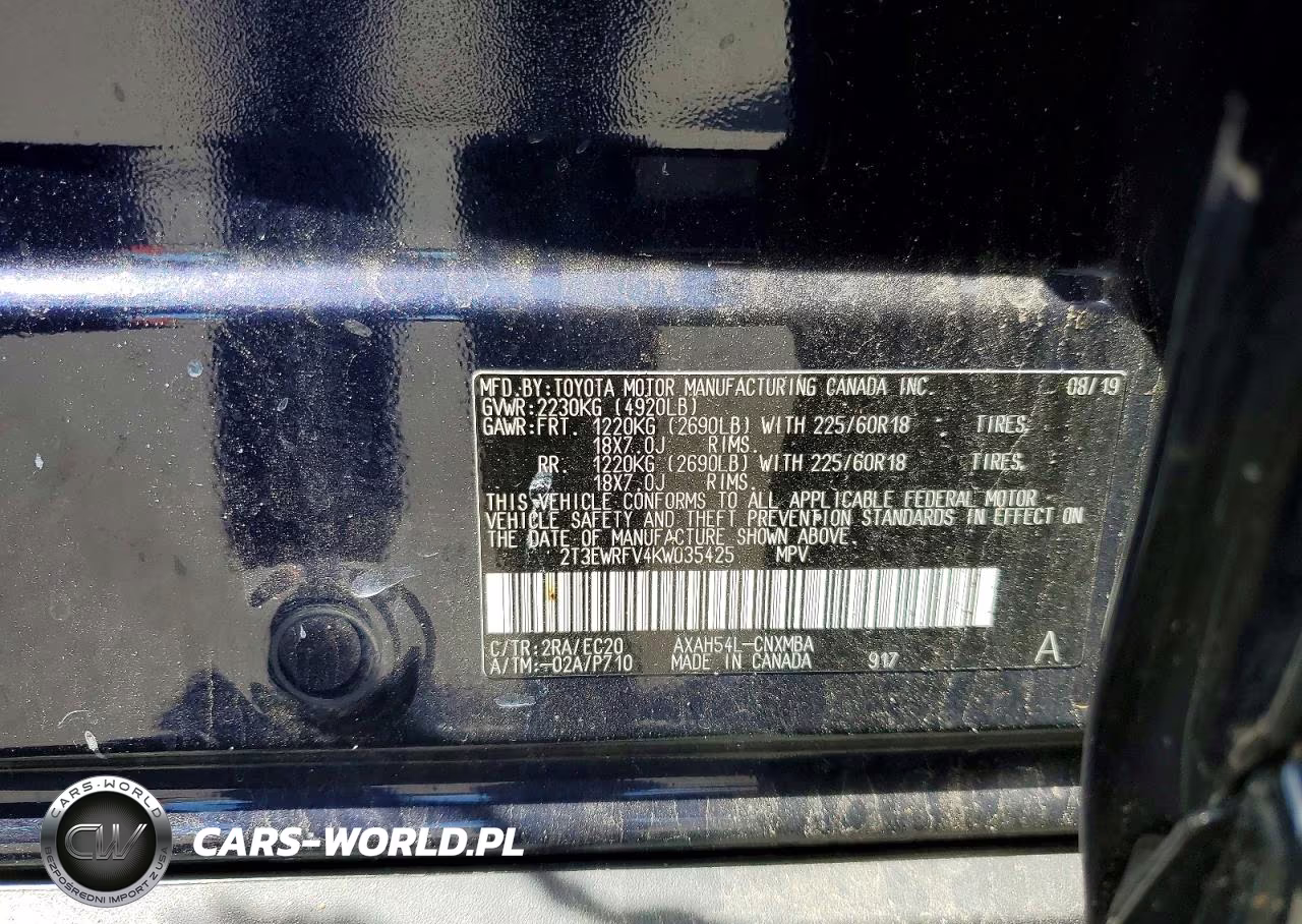 2019 Toyota Rav4 Xse VIN:2T3EWRFV4KW035425 - 13