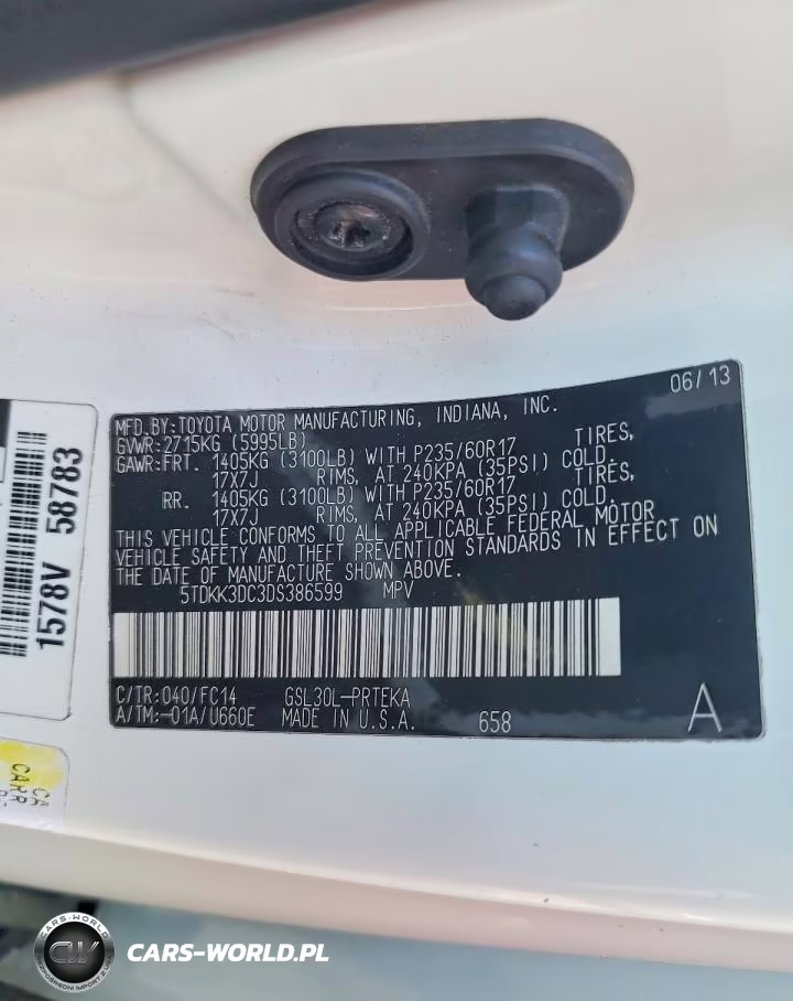 2013 Toyota Sienna Le VIN:5TDKK3DC3DS386599 - 13