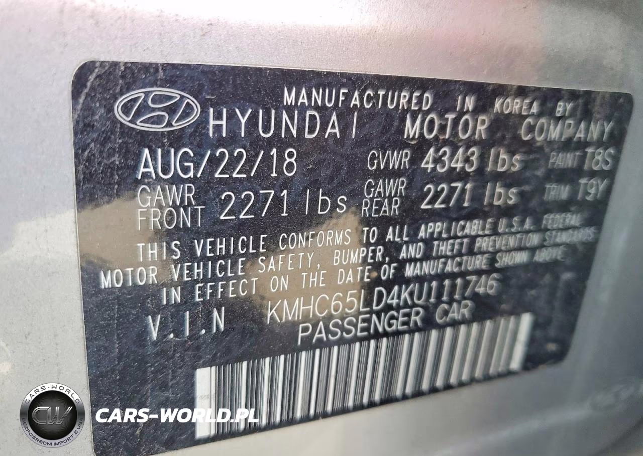 2019 Hyundai Ioniq VIN:KMHC65LD4KU111746 - 12
