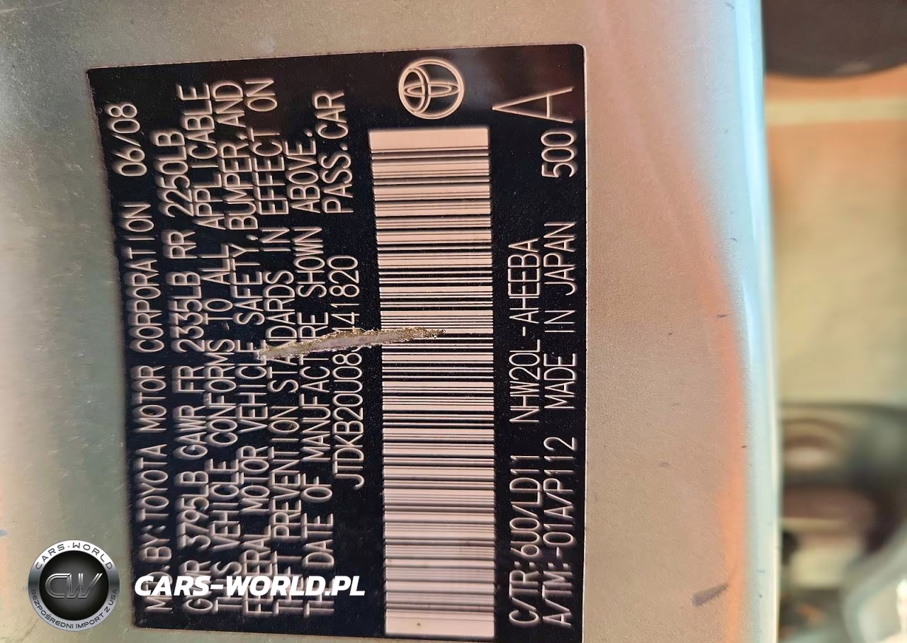 2008 Toyota Prius Base VIN:JTDKB20U083441820 - 12
