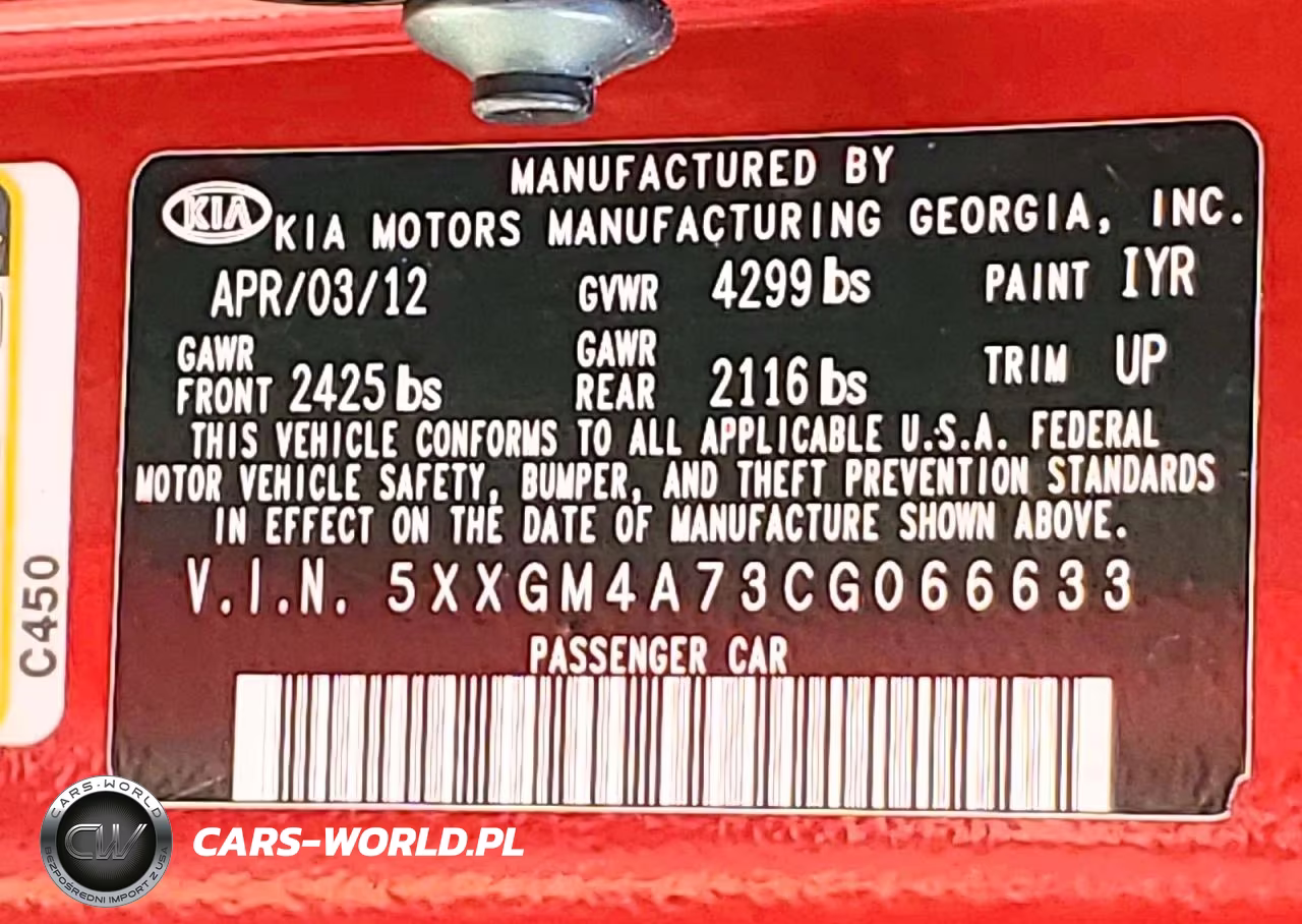 2012 Kia Optima Lx VIN:5XXGM4A73CG066633 - 12
