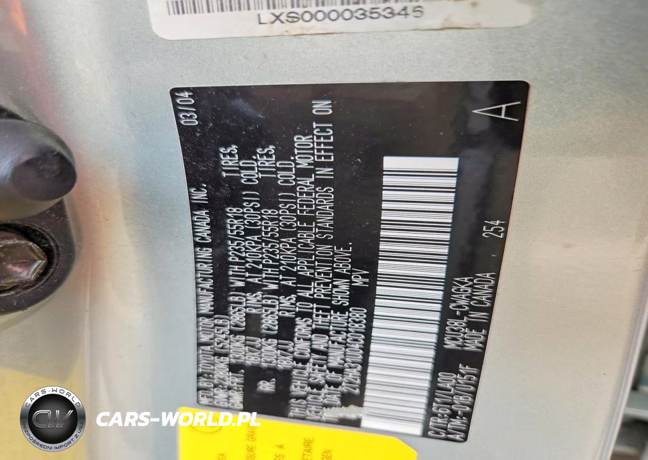 2004 Lexus Rx 330 VIN:2T2HA31U04C018380 - 13