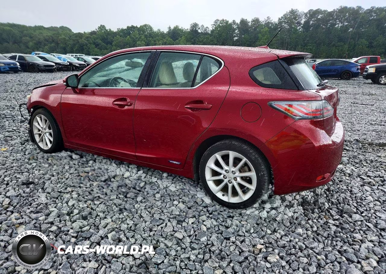 2012 Lexus Ct 200 VIN:JTHKD5BH6C2078545 - 2