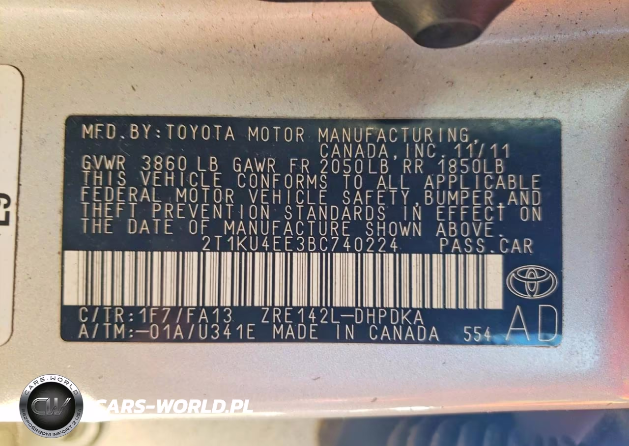 2011 Toyota Matrix Base VIN:2T1KU4EE3BC740224 - 13