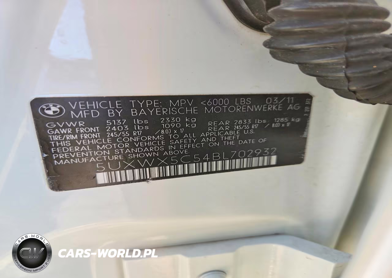 2011 BMW X3 xDrive28I VIN:5UXWX5C54BL702932 - 13