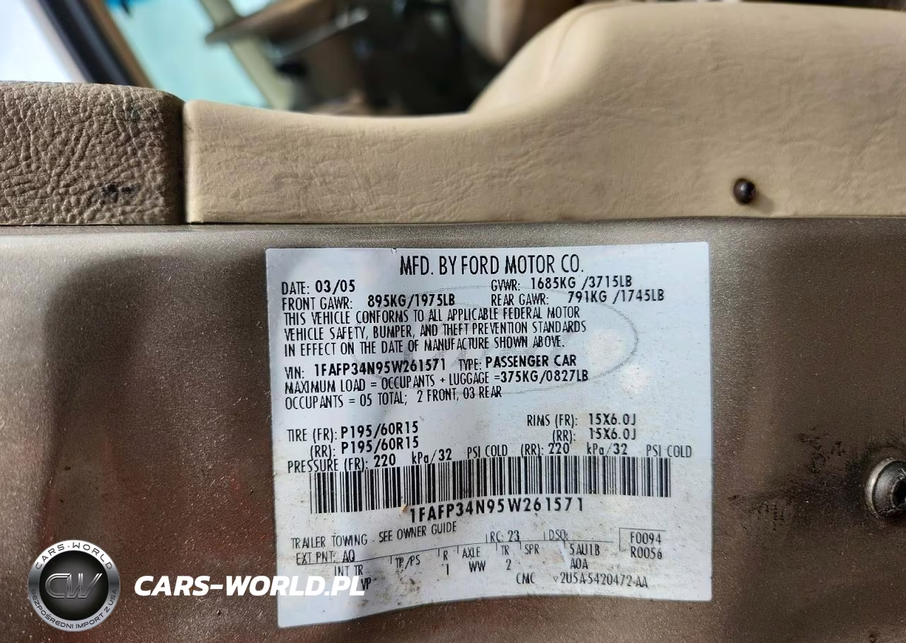 2005 Ford Focus Zx4 VIN:1FAFP34N95W261571 - 12