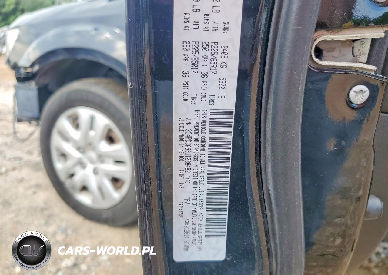 2018 Dodge Journey Se VIN:3C4PDCAB0JT288482 - 14