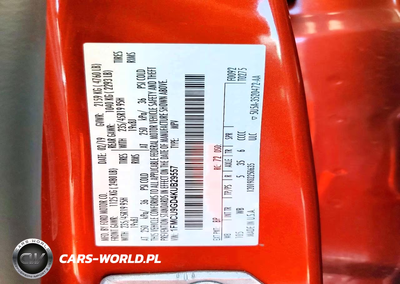 2019 Ford Escape Se VIN:1FMCU9GD4KUB29557 - 13