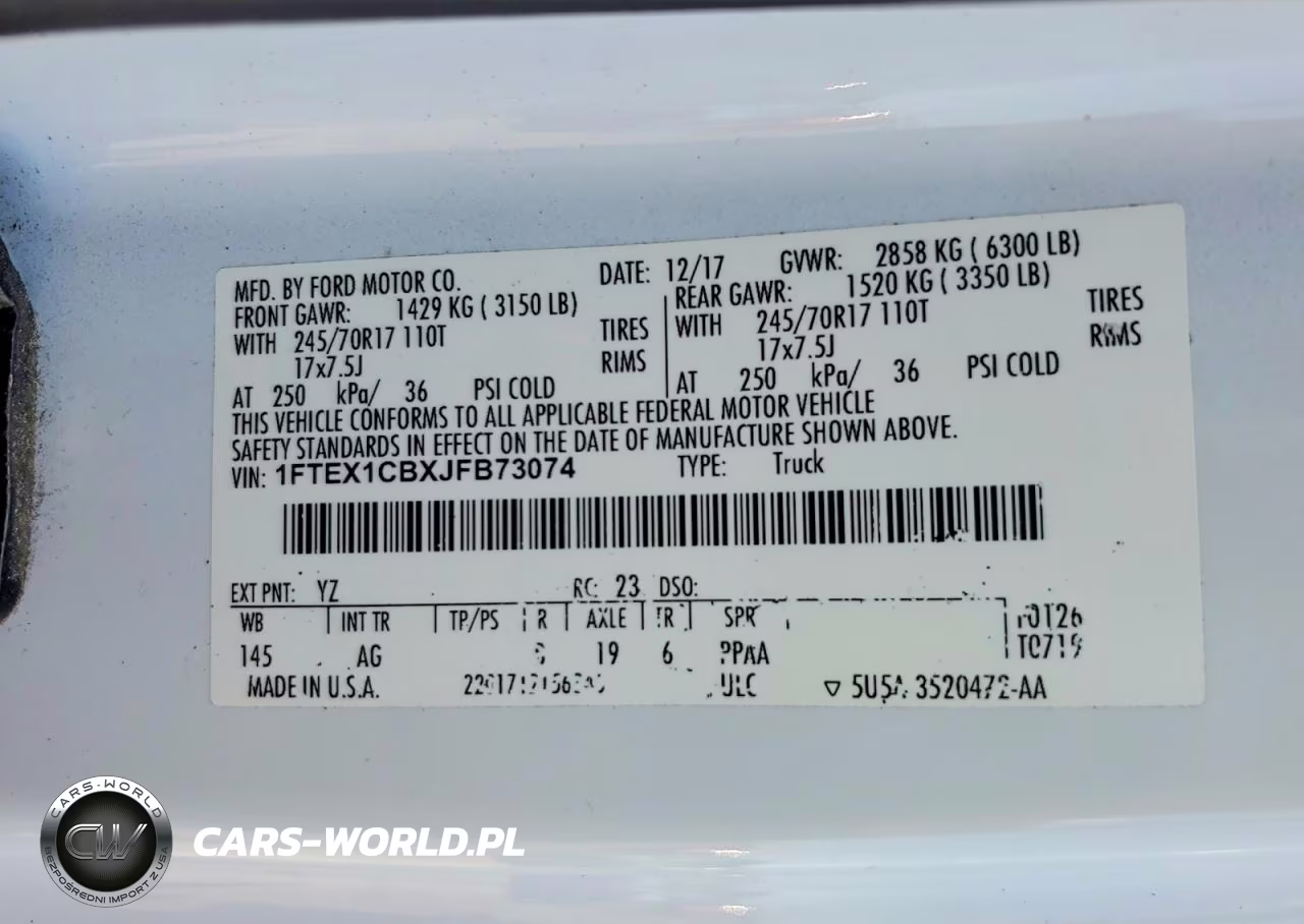 2018 FORD F150 SUPER CAB VIN:1FTEX1CBXJFB73074 - 12