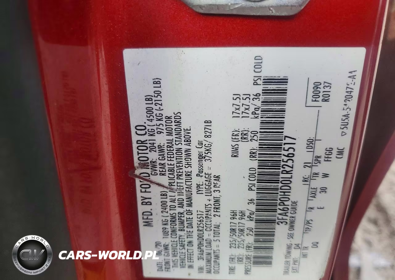 2020 Ford Fusion Se VIN:3FA6P0HD0LR256517 - 12