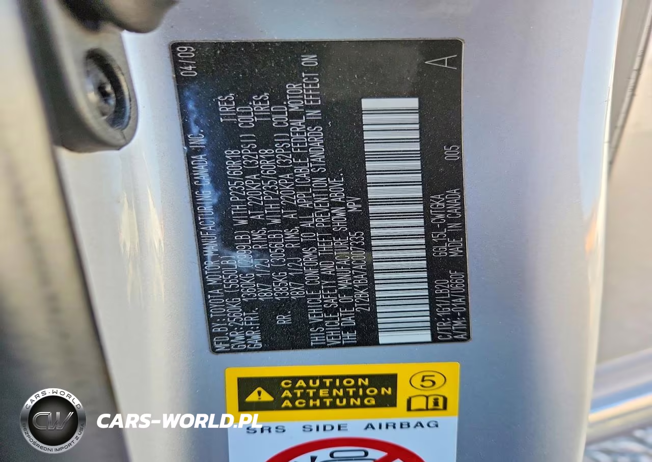 2010 Lexus Rx 350 VIN:2T2BK1BA7AC007335 - 12