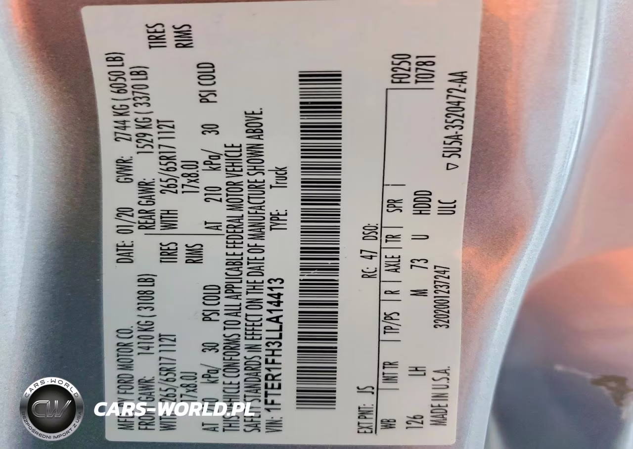 2020 Ford Ranger Xl VIN:1FTER1FH3LLA14413 - 12