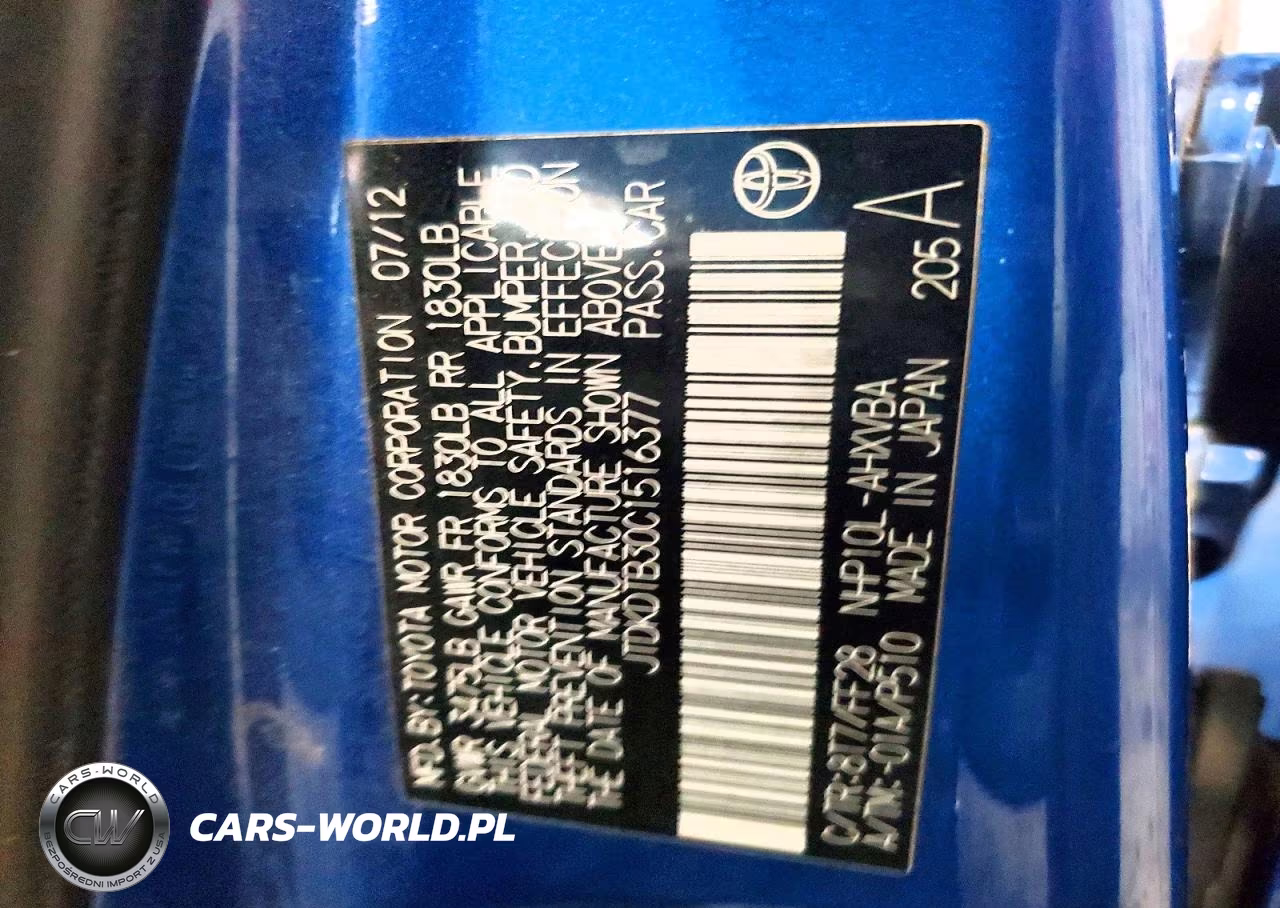 2012 Toyota Prius C Two VIN:JTDKDTB30C1516377 - 12