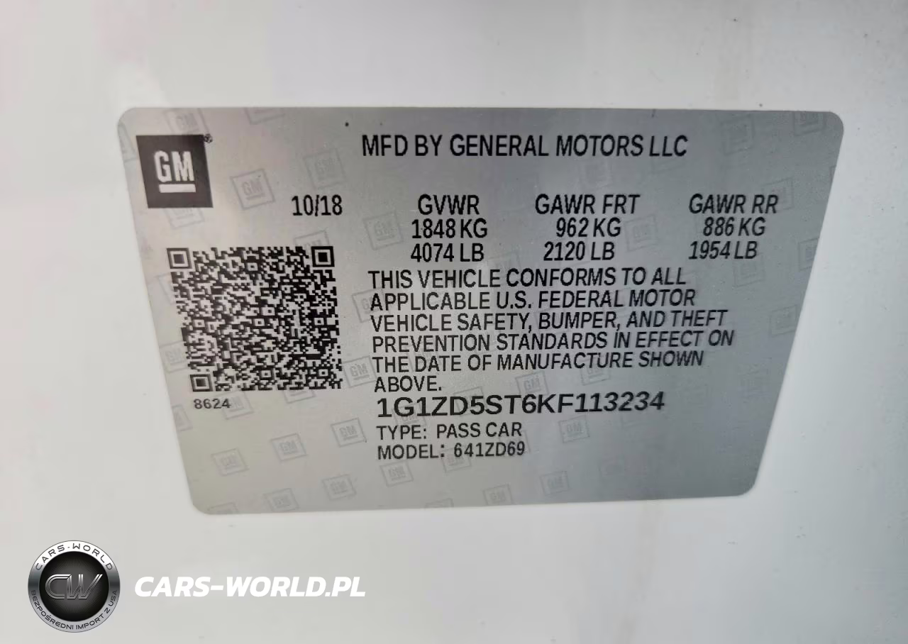 2019 Chevrolet Malibu Lt VIN:1G1ZD5ST6KF113234 - 12