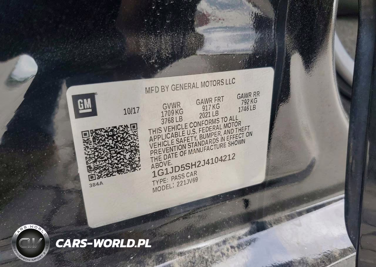 2018 Chevrolet Sonic Lt VIN:1G1JD5SH2J4104212 - 12