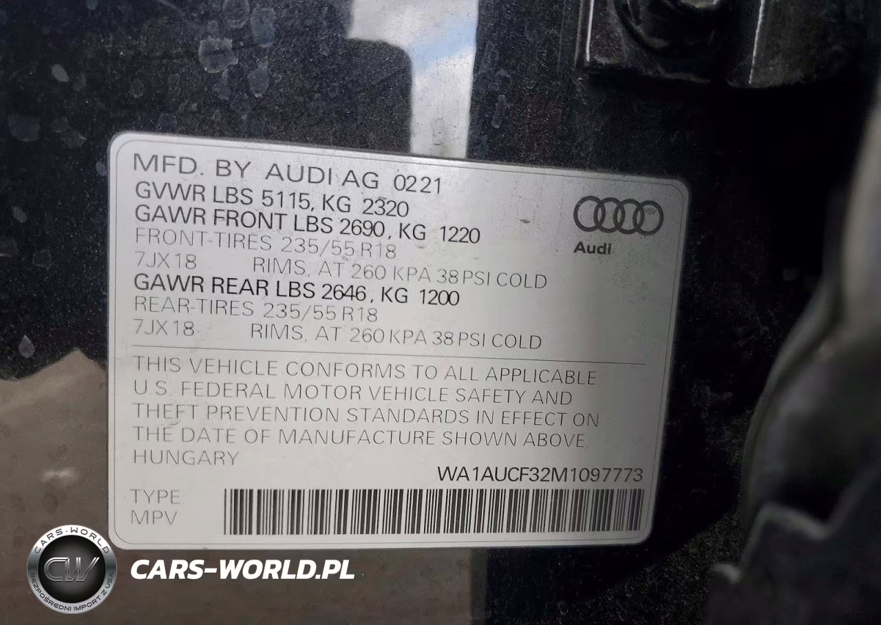 2021 Audi Q3 Premium 40 VIN:WA1AUCF32M1097773 - 13