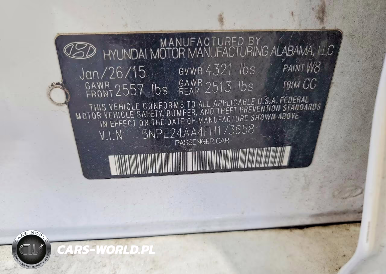 2015 Hyundai Sonata Eco VIN:5NPE24AA4FH173658 - 12