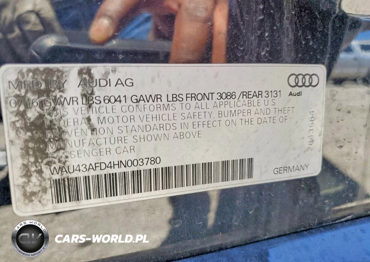 2017 Audi A8 L Quattro VIN:WAU43AFD4HN003780 - 12