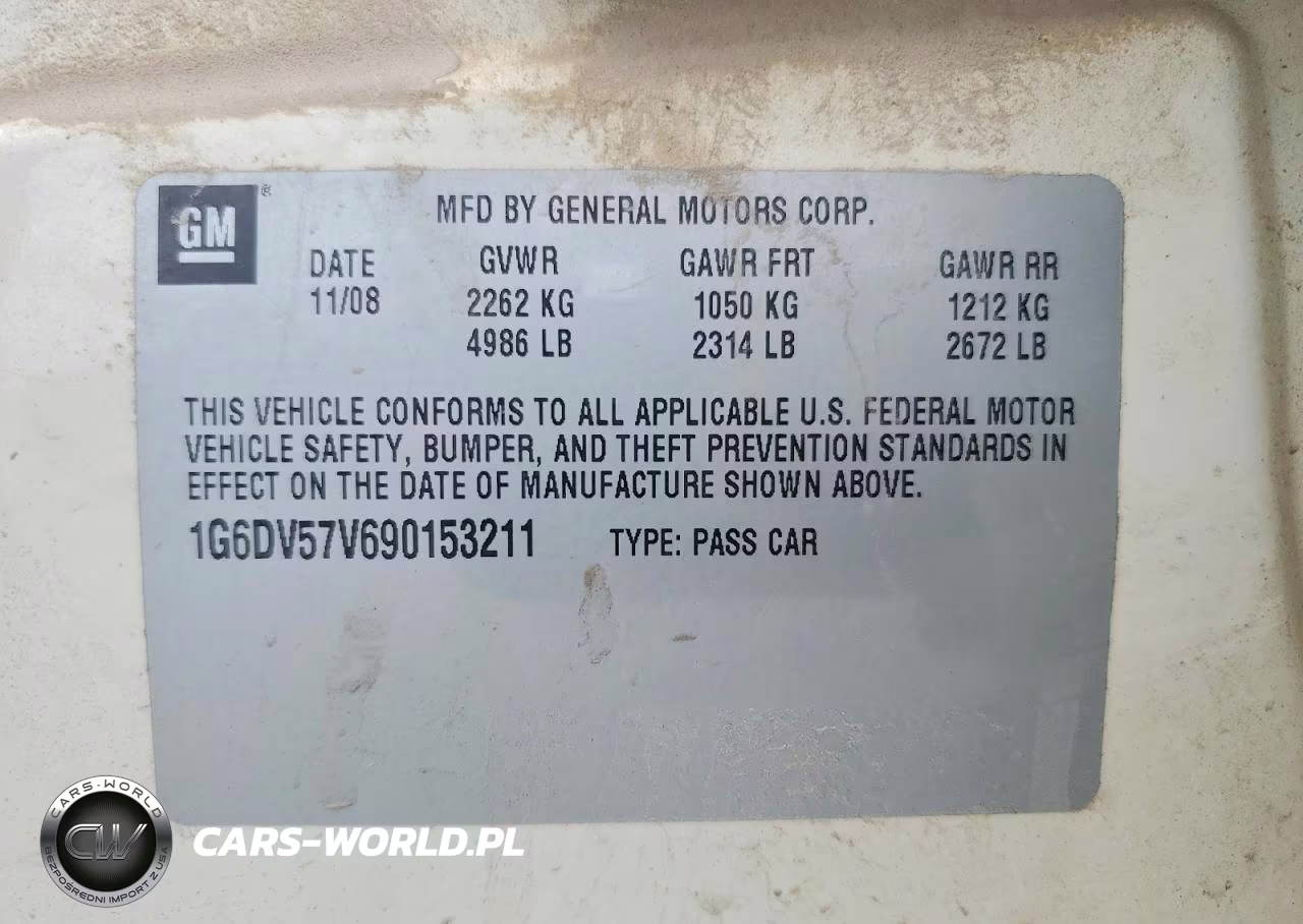 2009 Cadillac Cts Hi Feature V6 VIN:1G6DV57V690153211 - 12