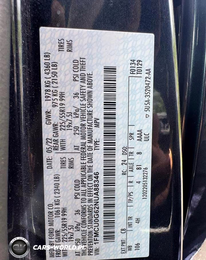 2022 Ford Escape Se VIN:1FMCU0G62NUA88346 - 10