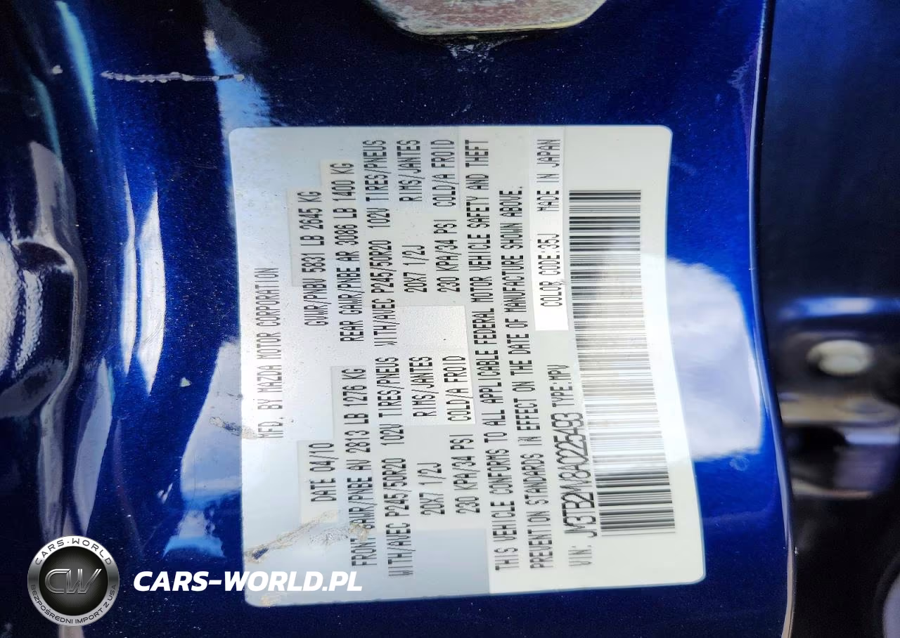 2009 Mazd Cx-9 VIN:JM3TB2MV8A0225493 - 13