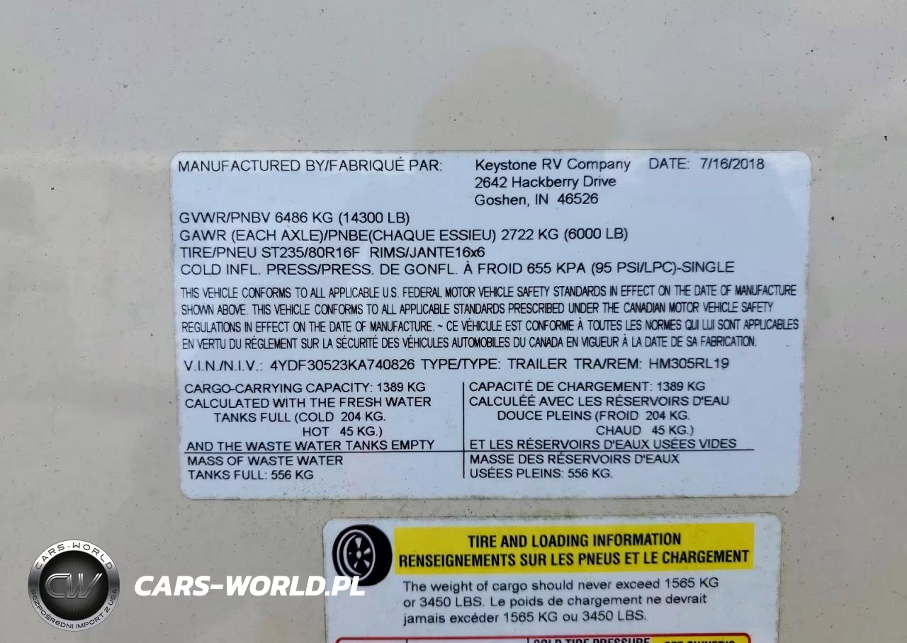 2019 Keystone Rv Montana Fifth Wheel VIN:4YDF30523KA740826 - 10