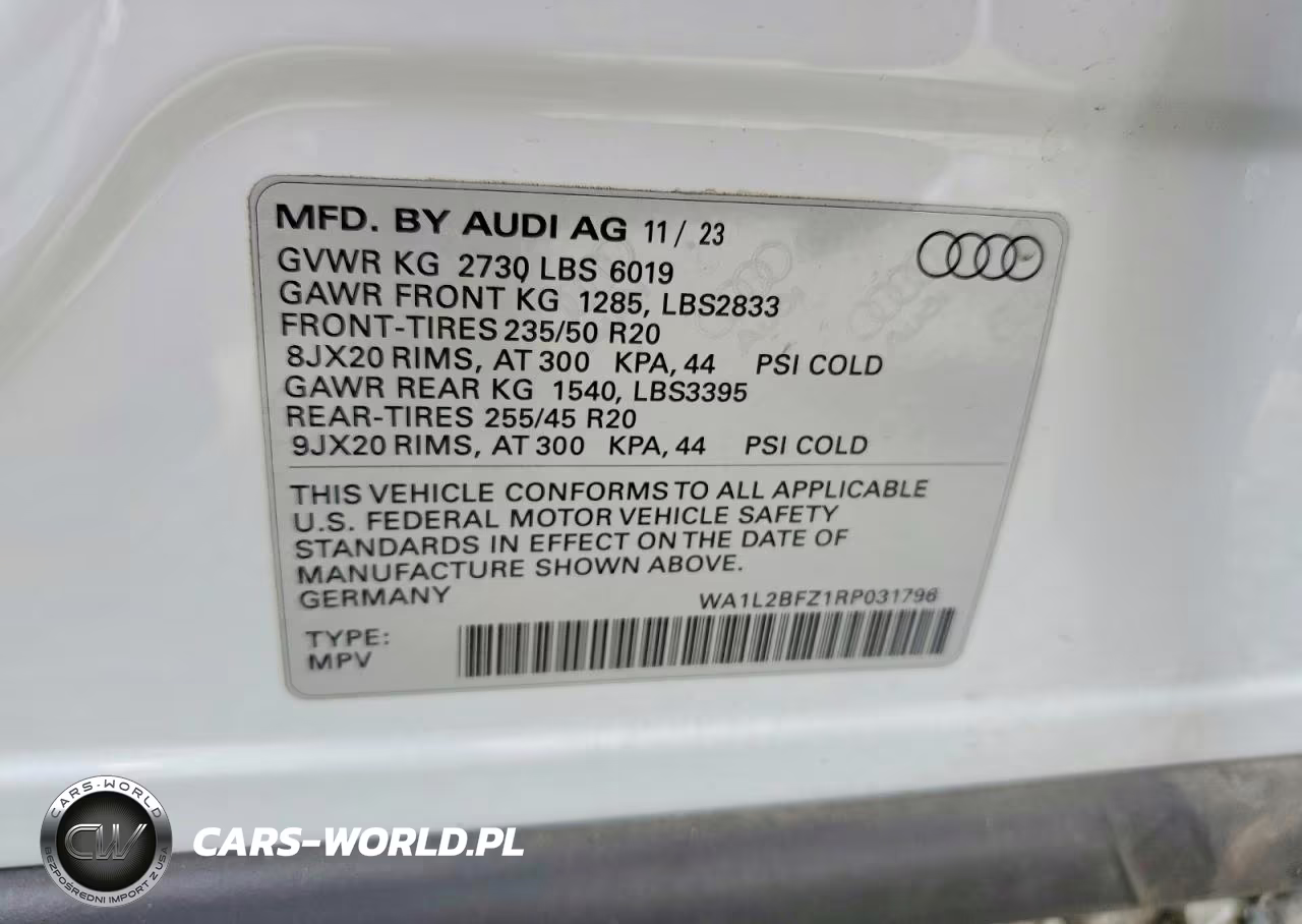 2024 Audi Q4 E-Tron Premium Plus VIN:WA1L2BFZ1RP031796 - 14