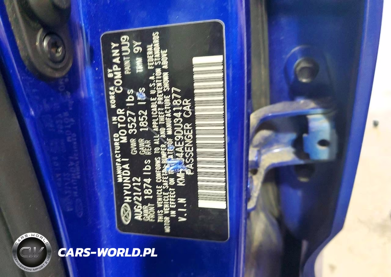 2013 Hyundai Accent Gls VIN:KMHCU4AE9DU341877 - 12