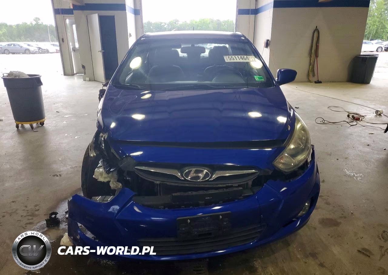 2013 Hyundai Accent Gls VIN:KMHCU4AE9DU341877 - 5