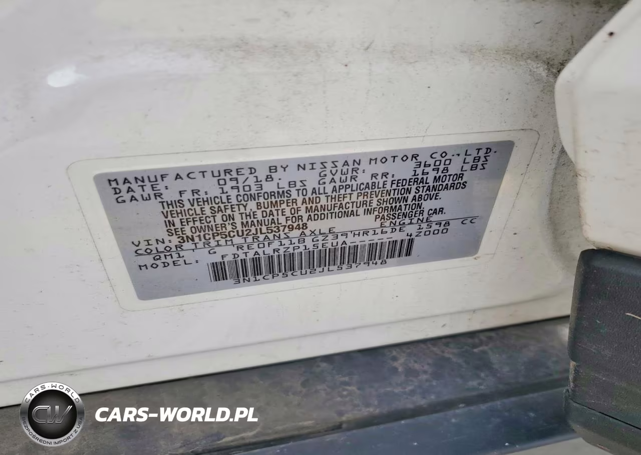 2018 Nissan Kicks S VIN:3N1CP5CU2JL537948 - 13