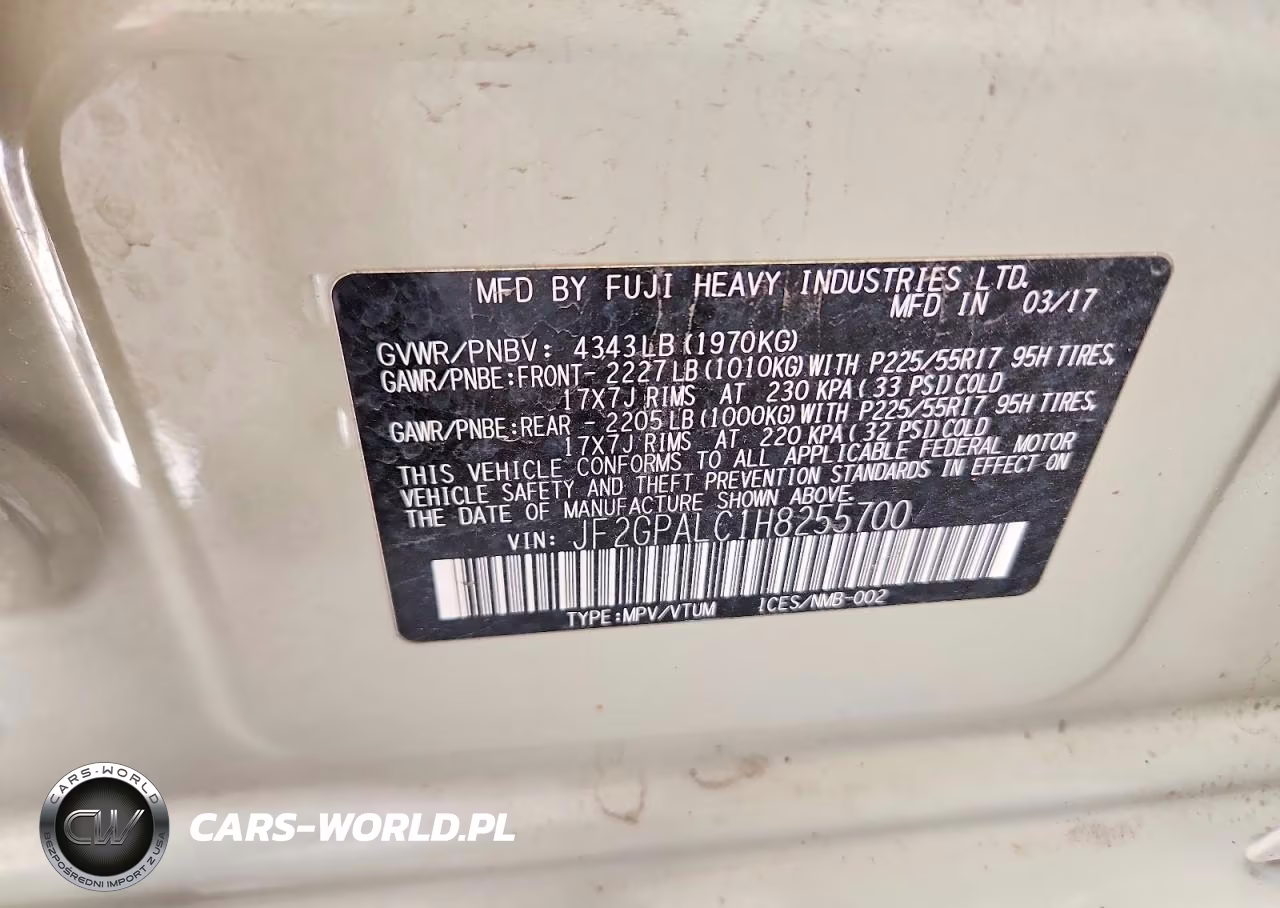 2017 Subaru Crosstrek Limited VIN:JF2GPALC1H8255700 - 13
