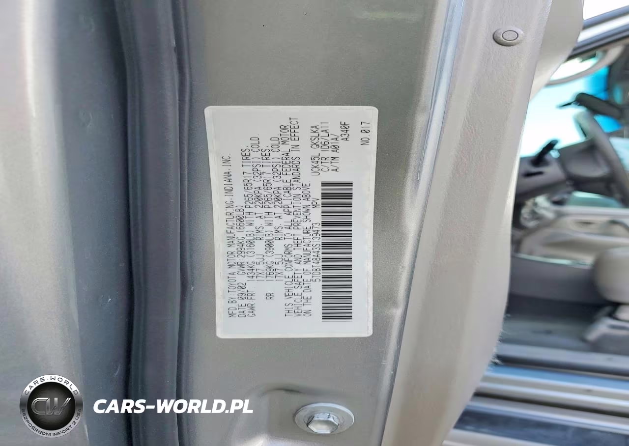 2003 Toyota Sequoia Limit VIN:5TDBT48A43S139473 - 13