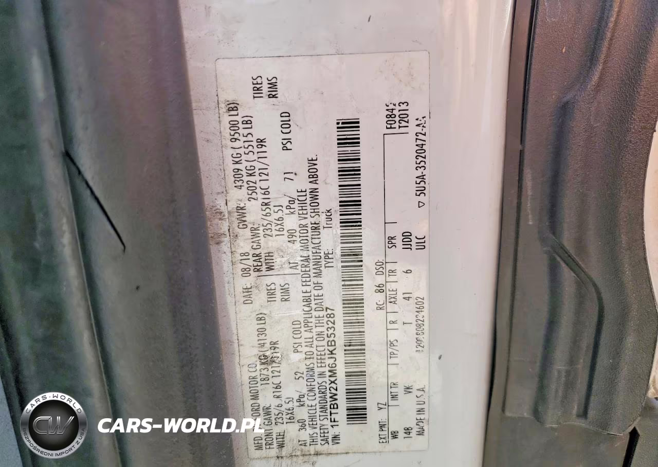2018 Ford Transit T-350 Handicap Accessible Van VIN:1FTBW2XM6JKB53287 - 13
