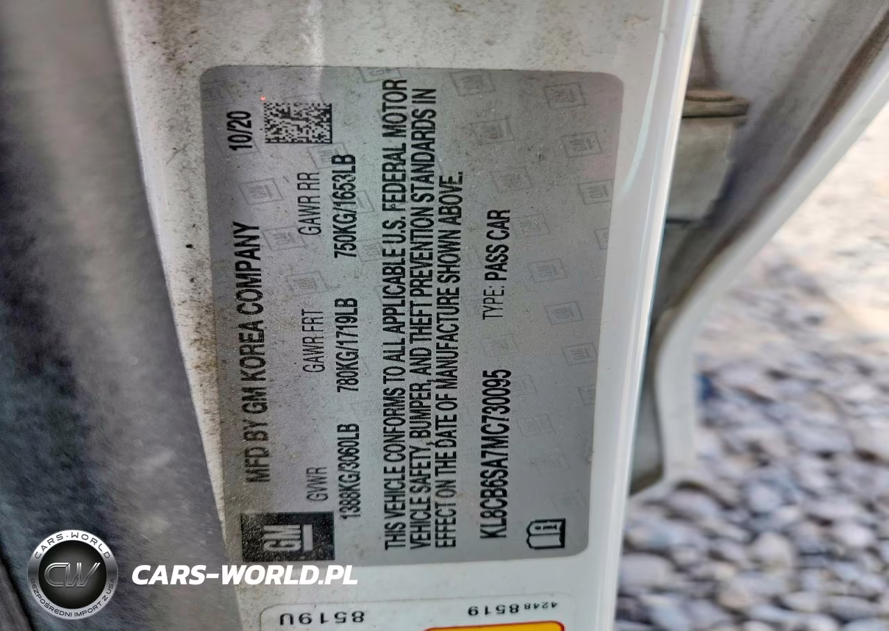 2021 Chevrolet Spark Ls VIN:KL8CB6SA7MC730095 - 12