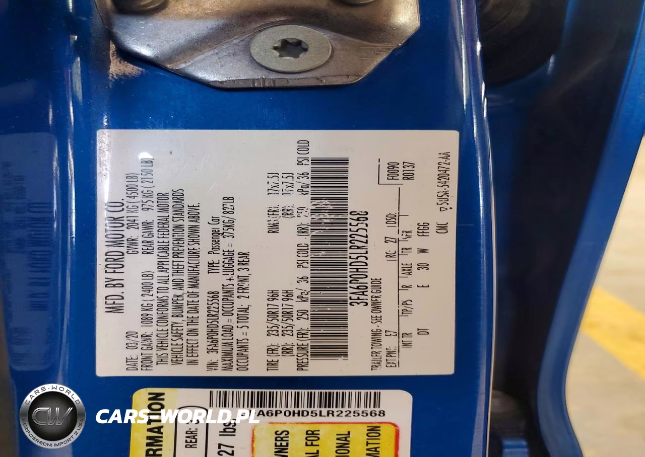 2020 Ford Fusion Se VIN:3FA6P0HD5LR225568 - 12