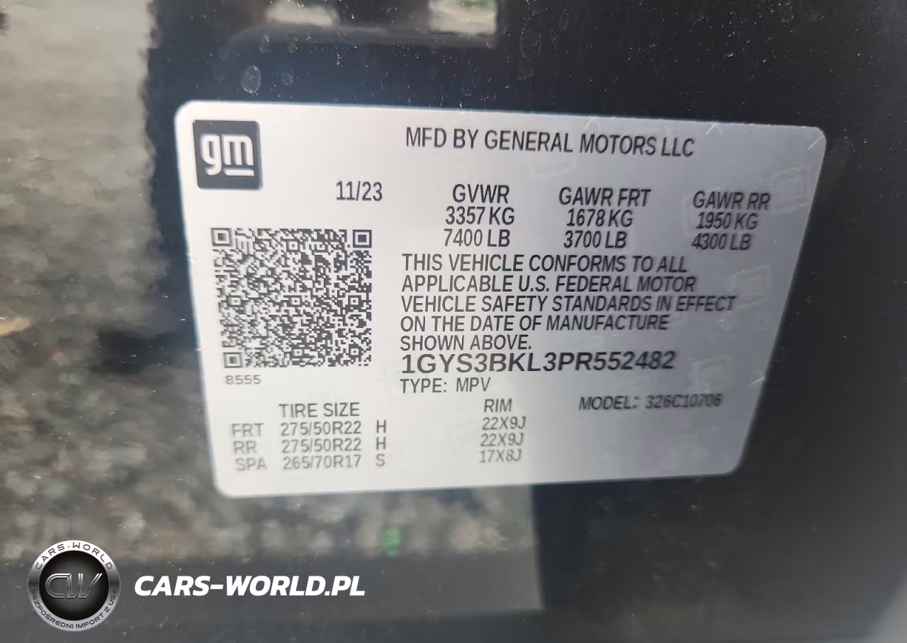 2023 Cadillac Escalade Premium Luxury VIN:1GYS3BKL3PR552482 - 13