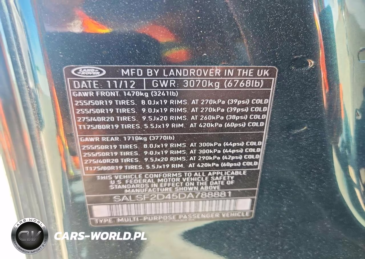 2013 Land Rover Range Rover Sport Hse VIN:SALSF2D45DA788881 - 13