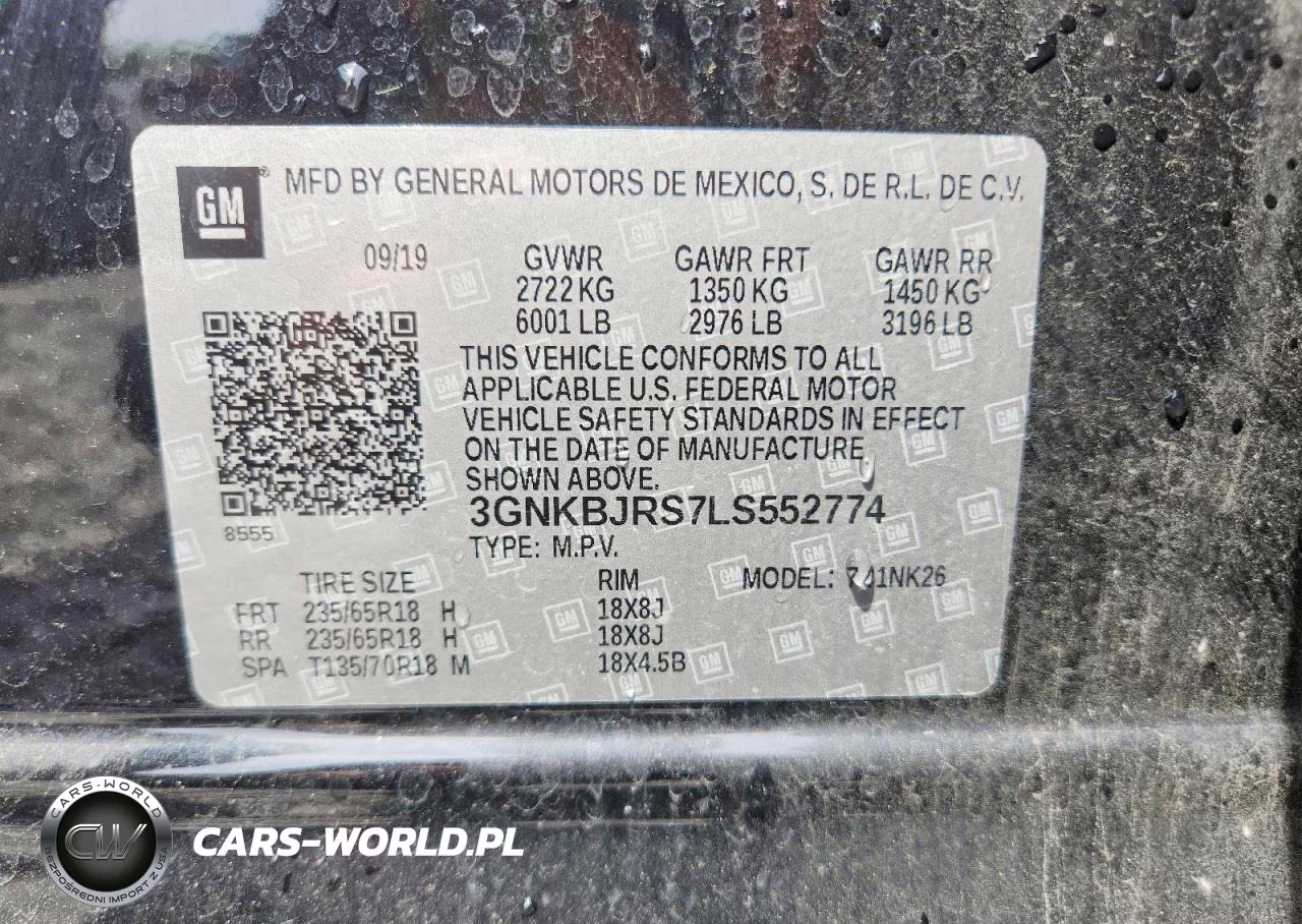2020 Chevrolet Blazer 3Lt VIN:3GNKBJRS7LS552774 - 13